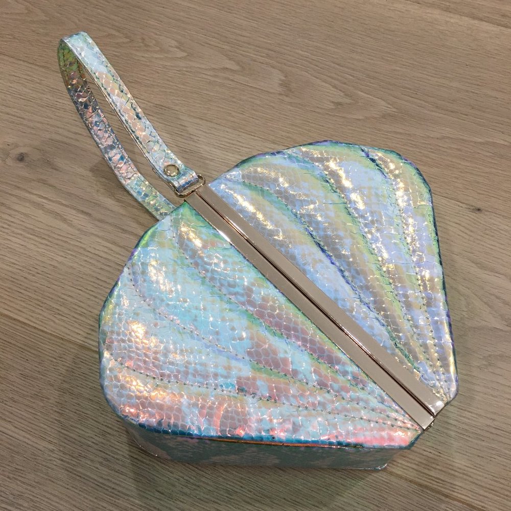 Shell Clutch/Hologram Handbag/Top Handle Bag